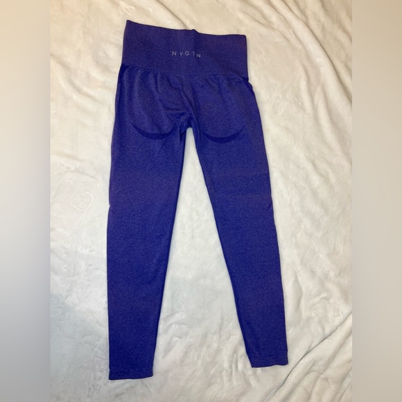 NVGTN ELECTRIC BLUE CONTOUR SEAMLESS LEGGINGS SIZE M - Picture 2 of 3